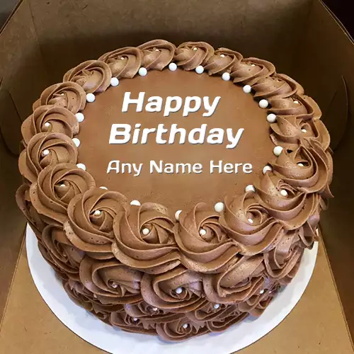 Chocolate Flower Cake Images With Name